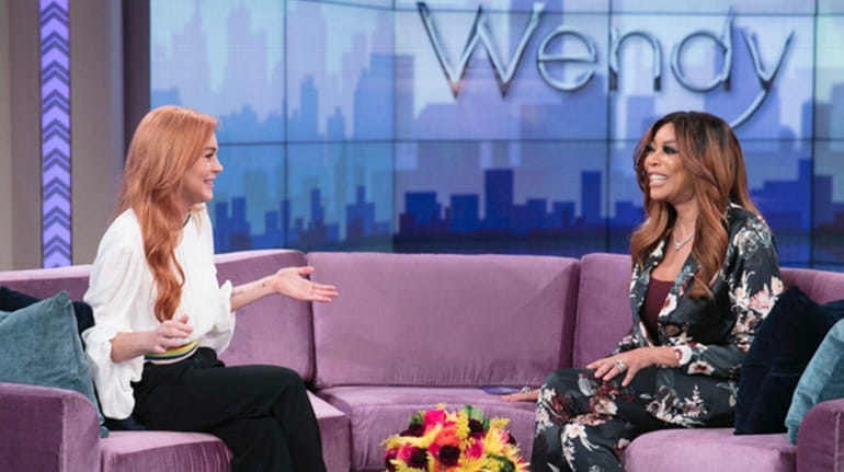 Lindsay Lohan and talk show host Wendy Williams on "The...