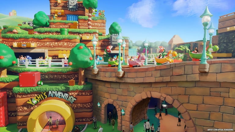 Yoshi's Adventure will be a family-friendly ride with a breathtaking...