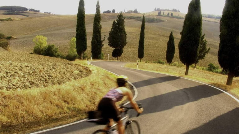 Cycling in Tuscany.
