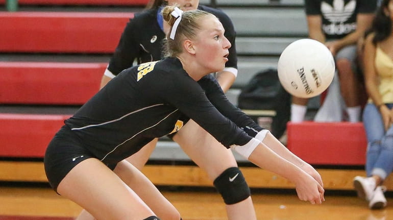 Wantagh's Grace Riddle in the second game against Mineola. Wantagh...