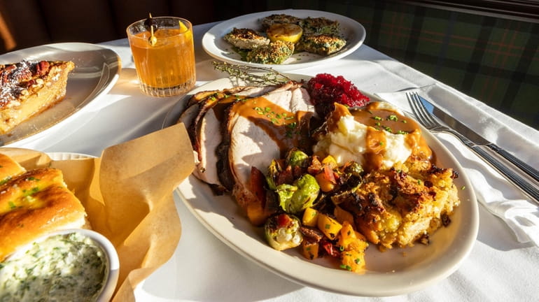 Thanksgiving dishes at the Birdie Bar in Northport.