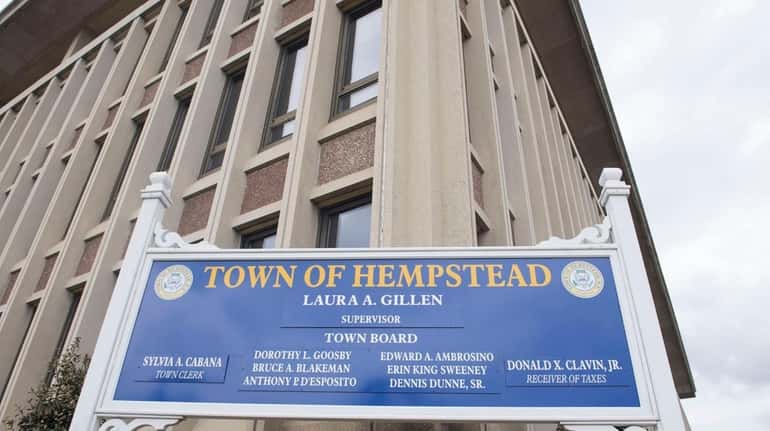 Hempstead Town Hall on  March 12.