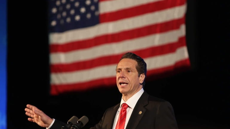 Governor Andrew Cuomo speaks during the New York State Democratic...