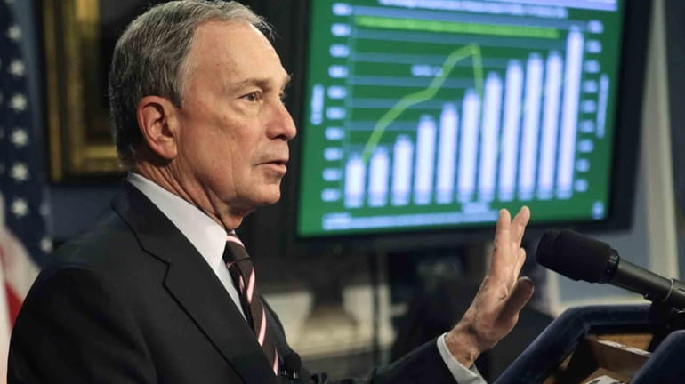 Mayor Michael Bloomberg delivers the fiscal year 2012 budget, Thursday,...