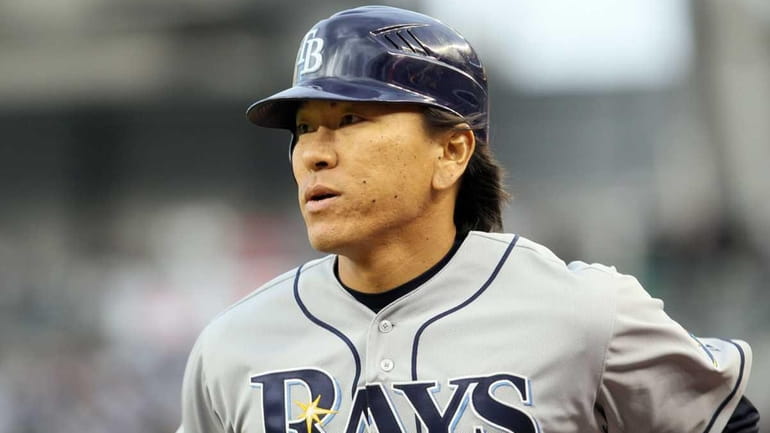 Hideki Matsui of the Tampa Bay Rays during the second...