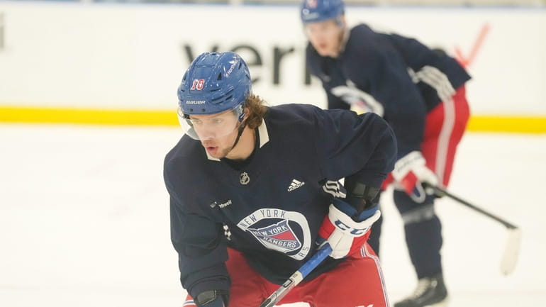 Artemi Panarin, left winger for the NY Rangers during the...