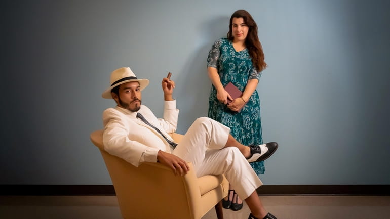 Giovanni Marine and Julia Navarro star in EastLine Theatre’s production...