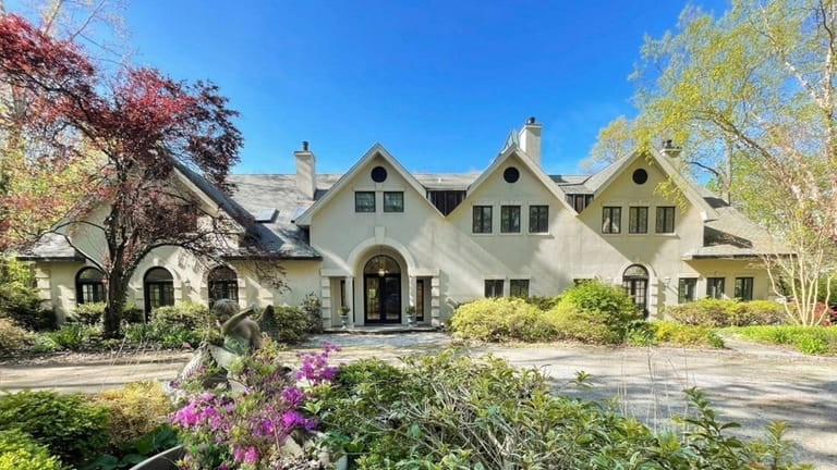 Priced at $3.05 million, this English country-inspired estate on Centre...