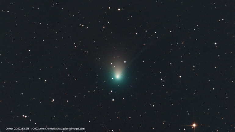 A photo of Comet C/2022 E3 (ZTF) taken with a...