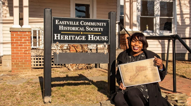 Georgette Grier-Key, a Long Island historian, poses at The Heritage...