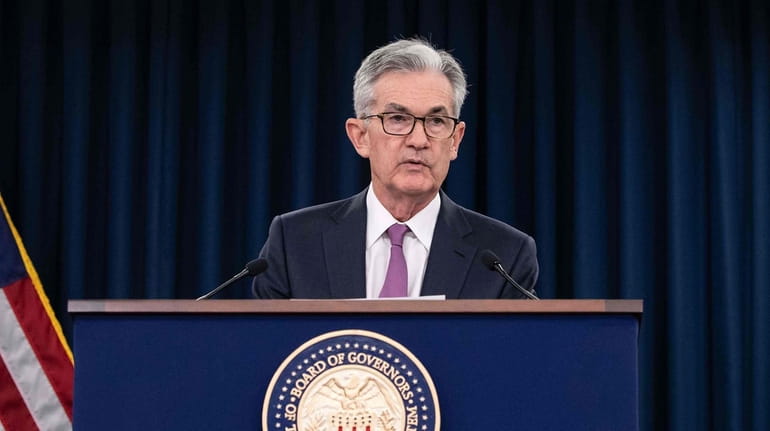 Federal Reserve chairman Jerome Powell seen on Wednesday. 