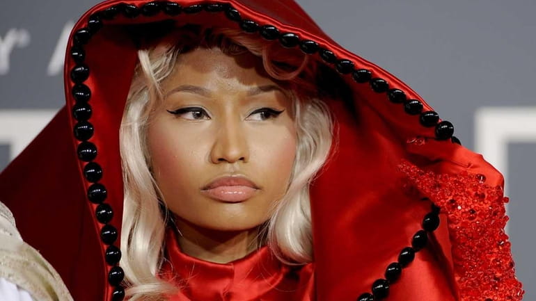 Nicki Minaj arrives at the 54th annual Grammy Awards in...