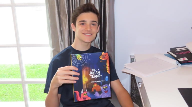 Brandon Cohen, 16, of Jericho, wrote his own children's book...
