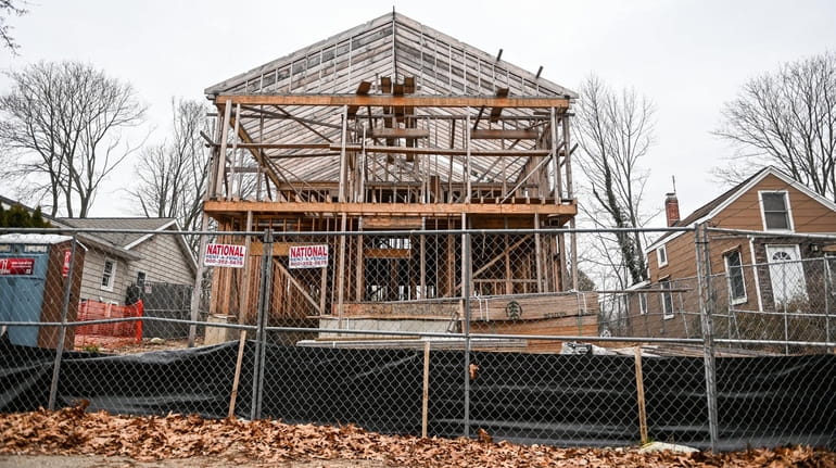 The partially constructed home that Northport Village Trustee Tom Kehoe says...