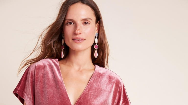 Frock on: Velvet is a holiday staple and this jewel-toned...