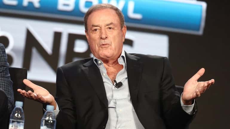 Al Michaels speaks onstage during the NBCUniversal portion of the...