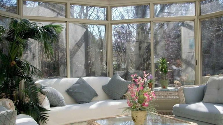 A four-season sunroom like this one can be used throughout...