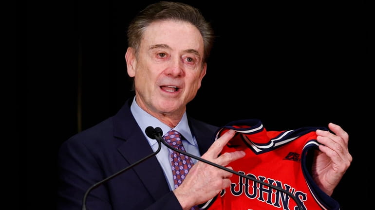 Rick Pitino is introduced as the new head coach for...