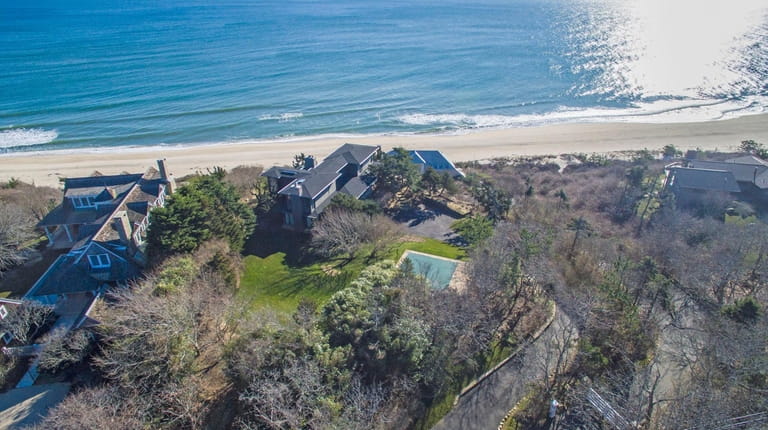 The 3,500-square-foot, four-bedroom, three-bath home for rent in Montauk, in...