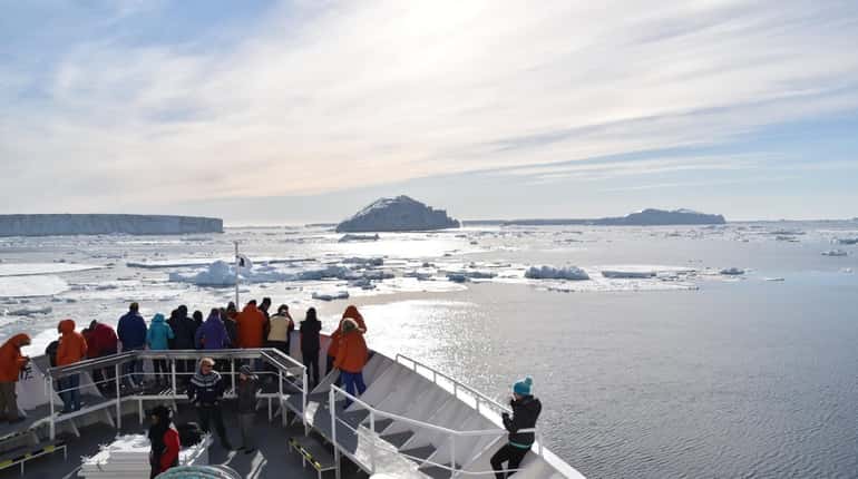 The 148-passenger Lindblad Expeditions ship visited the island of South Georgia...