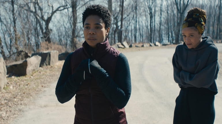 Regina Hall (left) and Amber Gray in "Master."