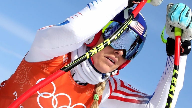 USA's Lindsey Vonn during the Alpine Skiing Women's Downhill training...