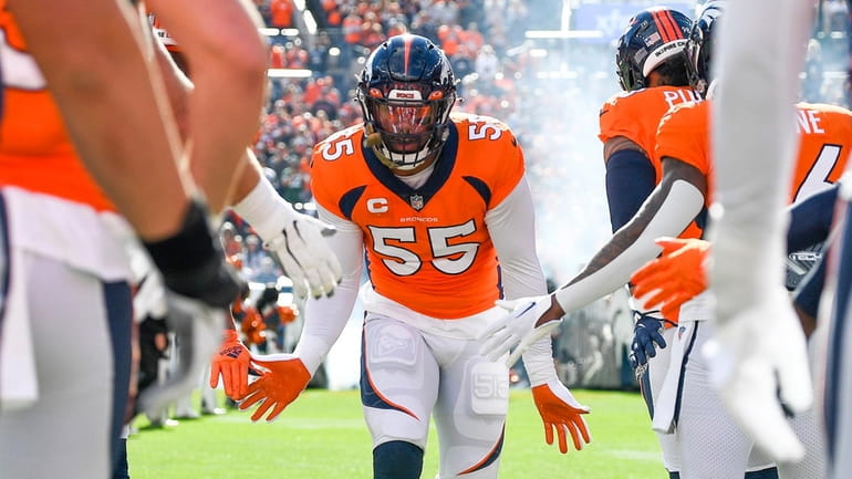 Bradley Chubb was traded from the Denver Broncos to the Miami...