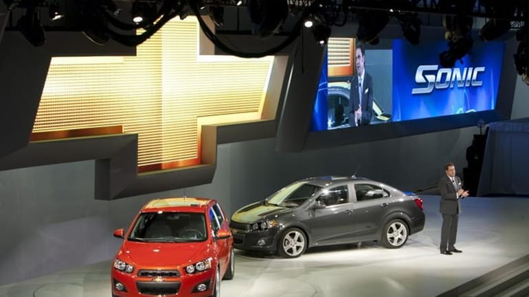 General Motors North America President Mark Reuss introduces the 2012...