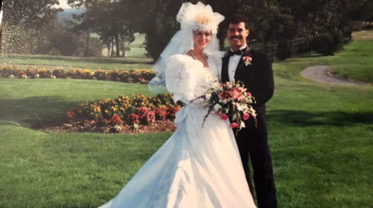 Janet and Joe DeBenedetto on their wedding day in 1990.