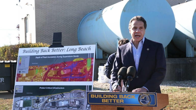 Gov. Andrew Cuomo announces projects fortifying critical coastline at the...