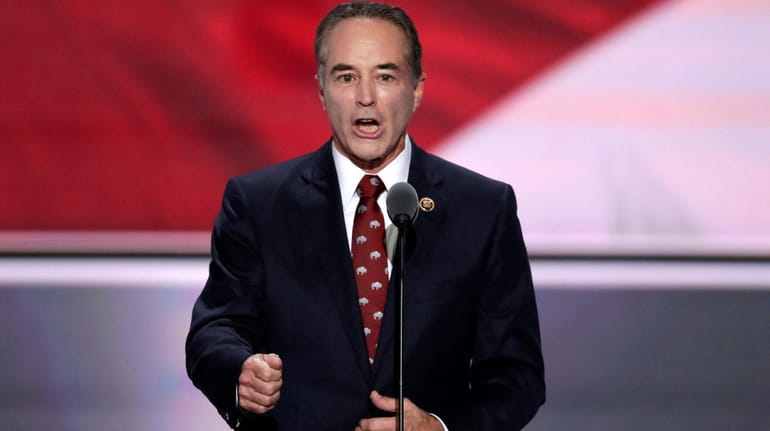 Rep. Chris Collins speaks at the Republican National Convention in Cleveland...