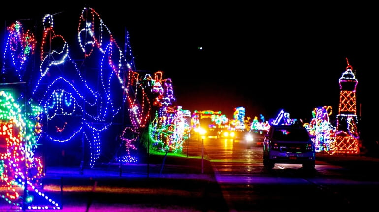 See the "Magic of Lights" at Jones Beach State Park in...