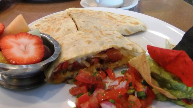 "Rise and shine" quesadilla at Imperial Diner, Freeport