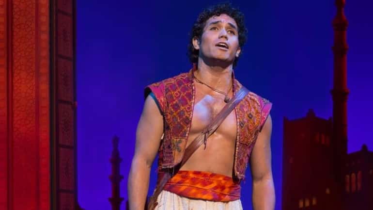 Adam Jacobs performing in the title role of "Aladdin."