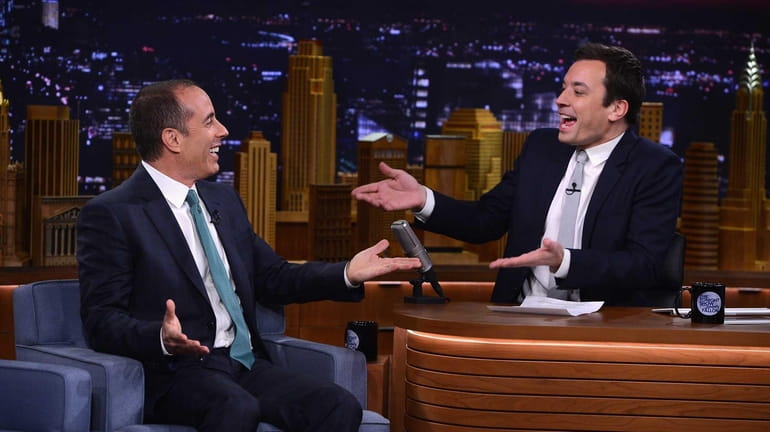Jerry Seinfeld visits "The Tonight Show Starring Jimmy Fallon" on...