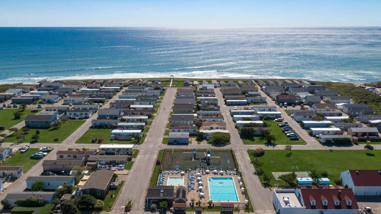 The trailer is in the oceanfront Montauk Shores condo community,...