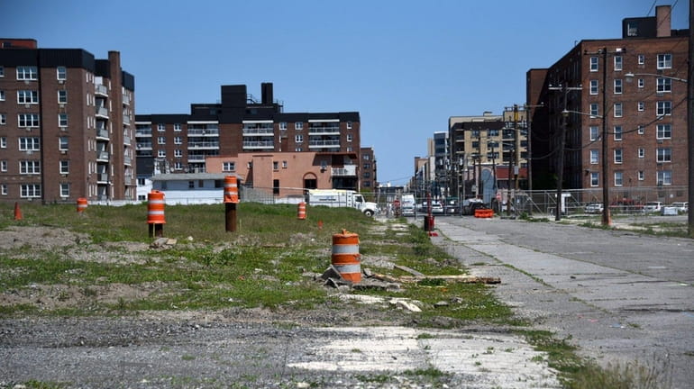 Apartment buildings are planned at the Superblock property on Shore...
