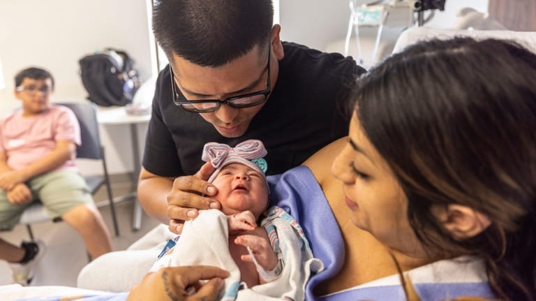 Jocelyn Torres and her husband Jose Sanchez welcomed their daughter...