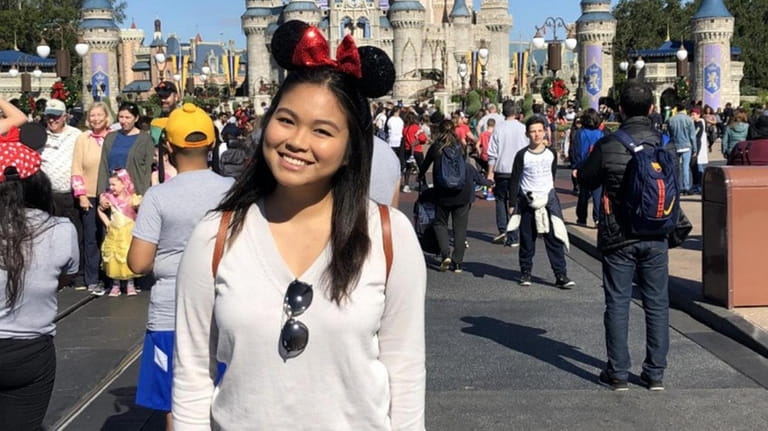 Jeanie Uy, 21, a biology major at Suffolk County Community College. 