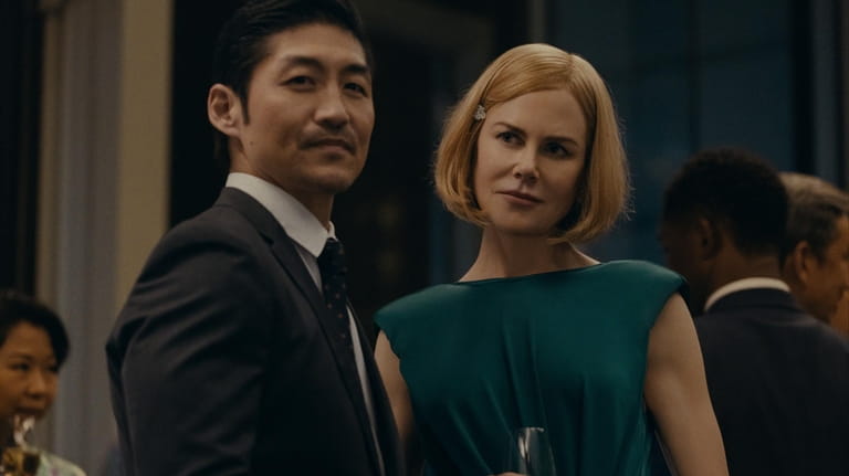 Brian Tee and Nicole Kidman in "Expats." 