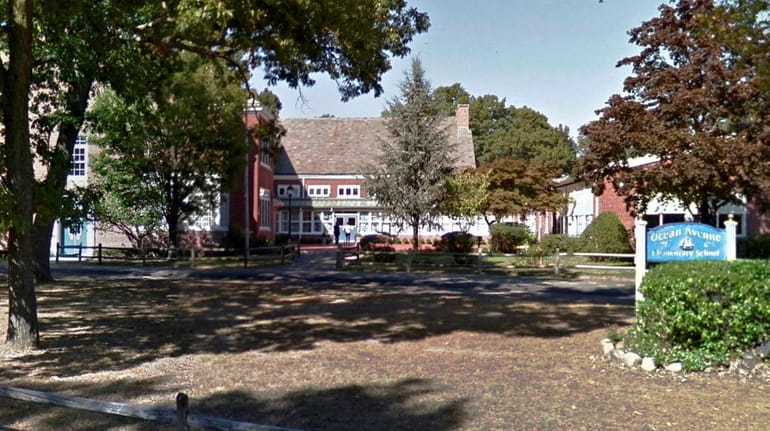 Ocean Avenue Elementary School in Northport, where a parent discovered a...