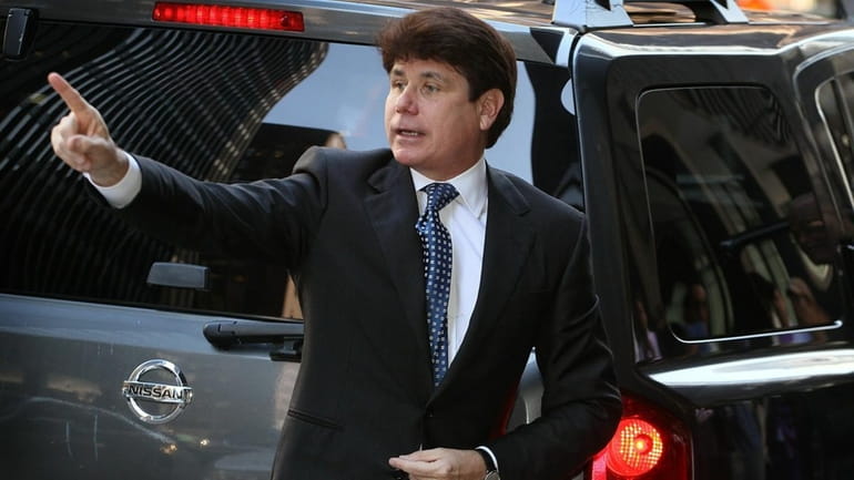 Ex-Illinois Gov. Rod Blagojevich arrives at court in Chicago, Ill....