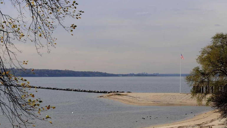 Views of Long Island Sound from Morgan Park in Glen...