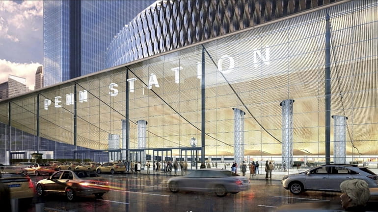 A rendering of the 8th Avenue entrance, part of the proposed...