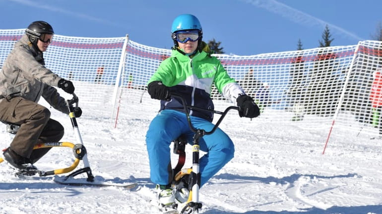 Snow bikes are among the winter activities to try when...