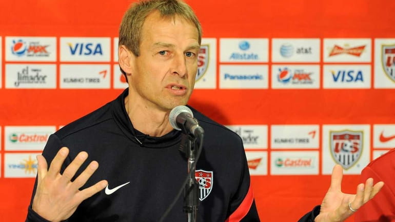 A file photo of U.S. coach Jurgen Klinsmann at the...