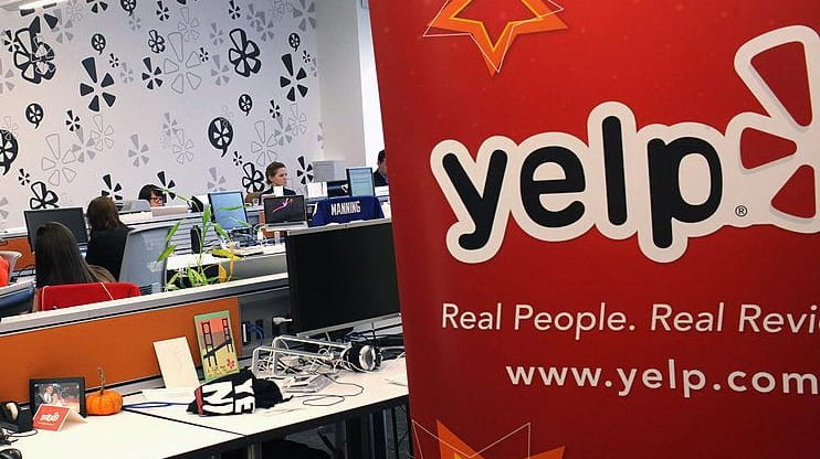 Employees of the online review site Yelp at the East...