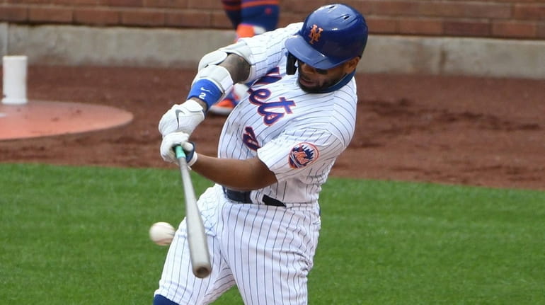 Dominic Smith hit .316 with 10 homers and 42 RBIs and...
