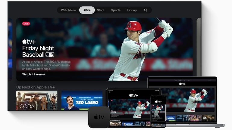 AppleTV+ has a streaming MLB package on Friday nights for...
