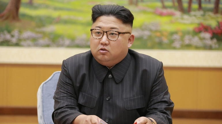 North Korean leader Kim Jong Un attends a Sept. 3,...